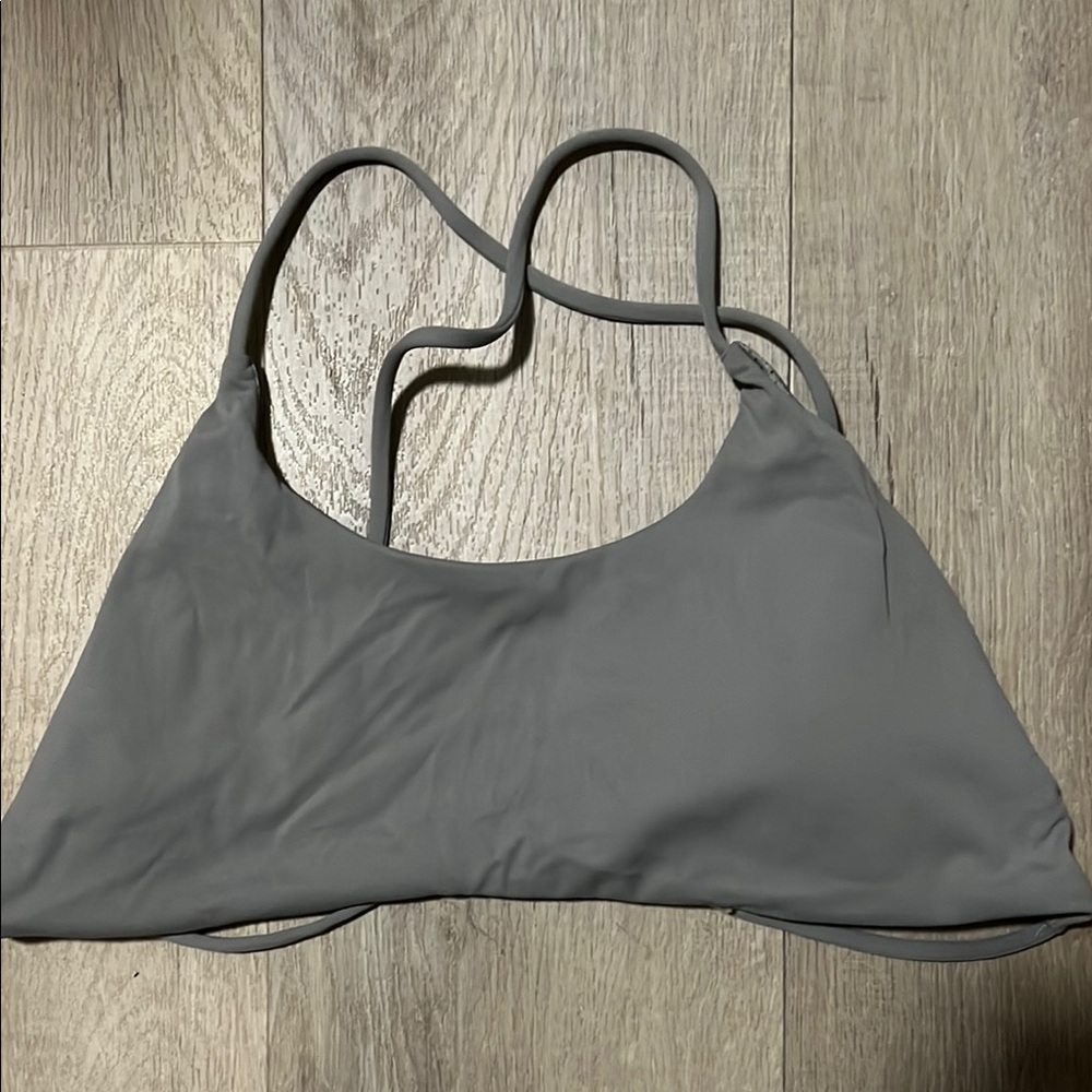 Gray Strappy Racerback Bra Intimates